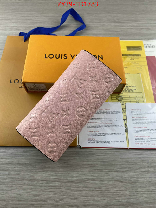 LV Bags(4A)-Wallet,ID: TD1783,$: 39USD