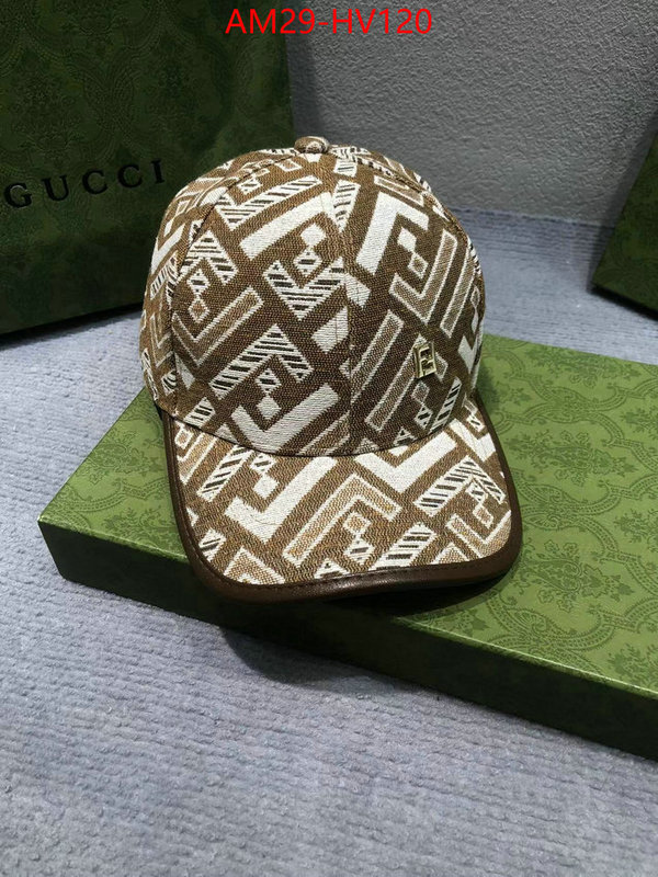 Cap (Hat)-Fendi,cheap high quality replica , ID: HV120,$: 29USD