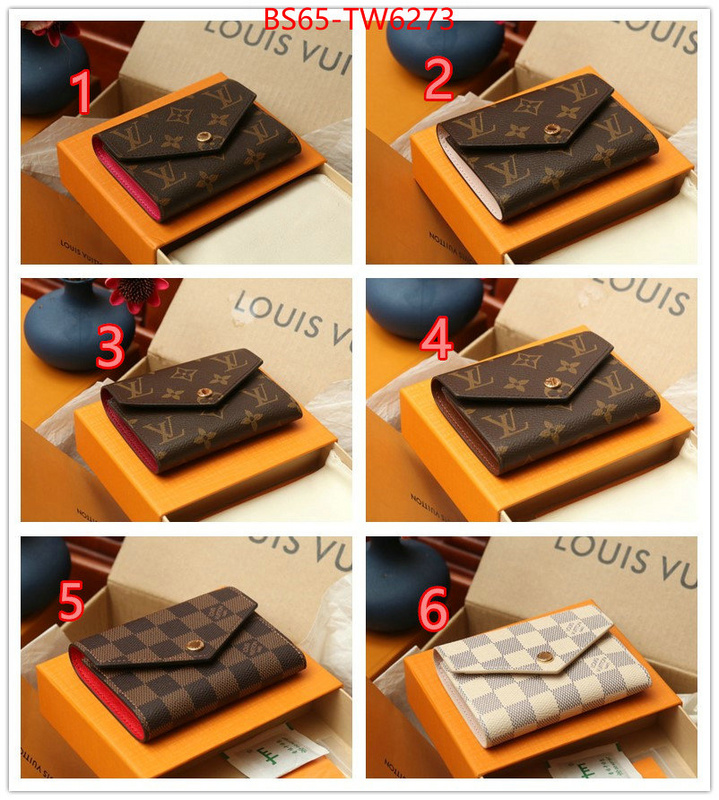 LV Bags(TOP)-Wallet,ID: TW6273,$: 65USD