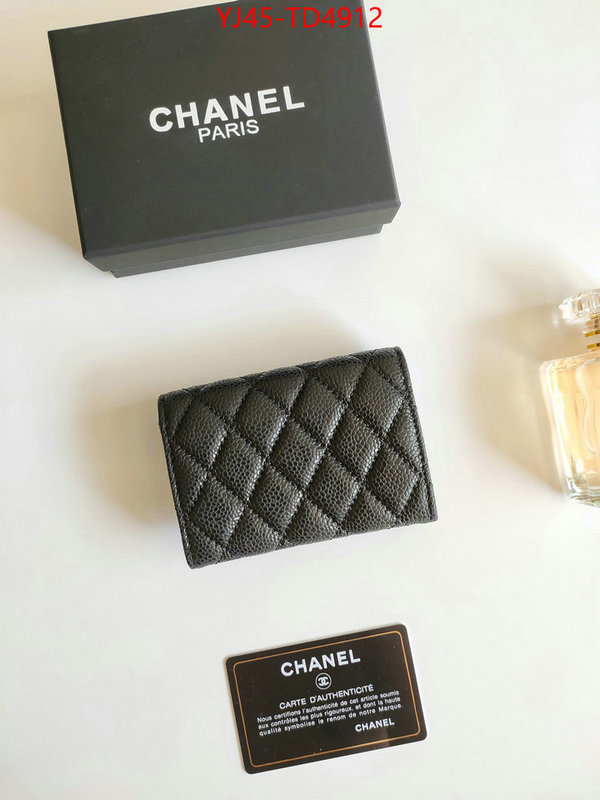 Chanel Bags(4A)-Wallet-,ID: TD4912,$: 45USD