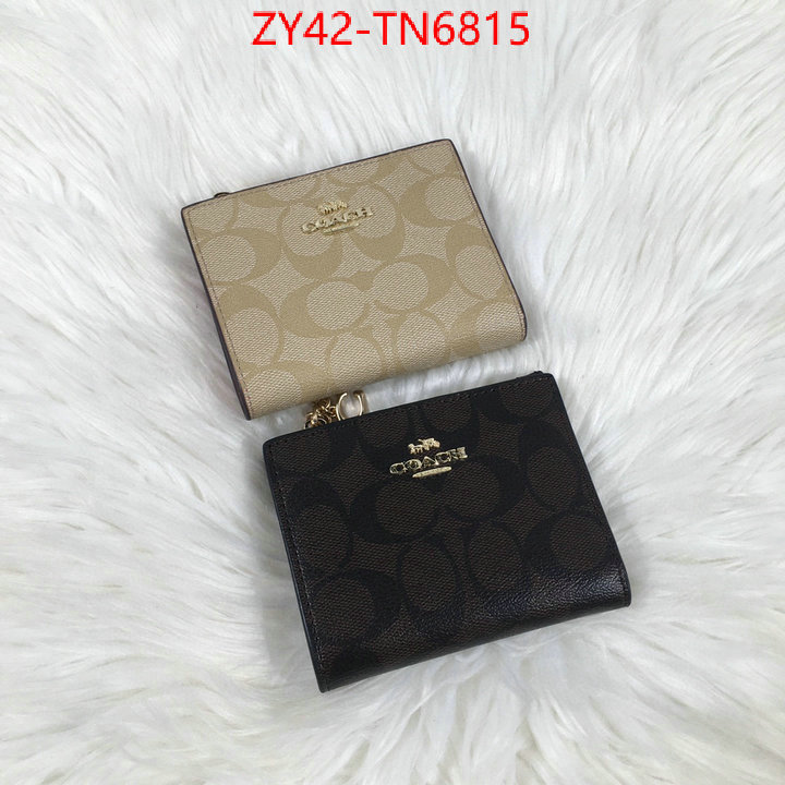 Coach Bags(4A)-Wallet,aaaaa+ class replica ,ID: TN6815,$: 42USD