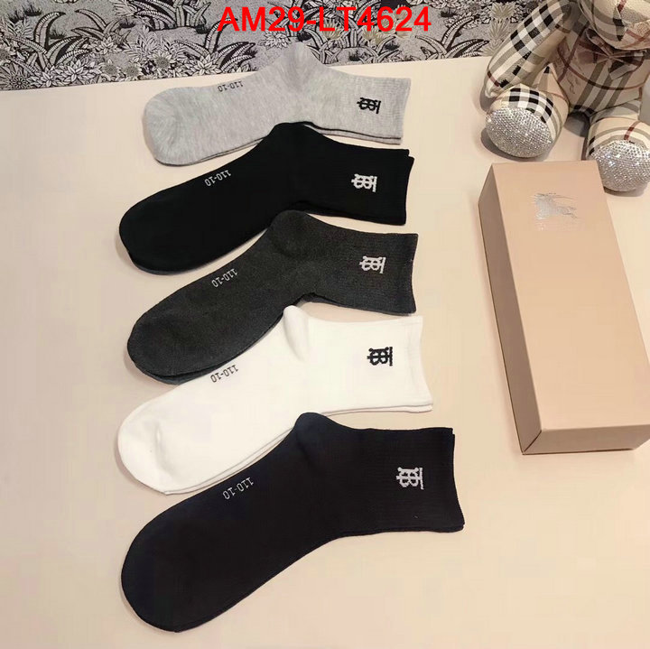 Sock-Burberry,brand designer replica , ID: LT4624,$: 29USD