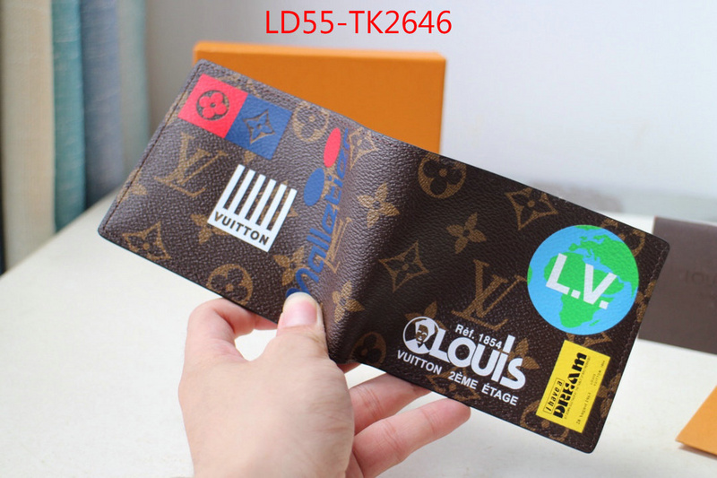 LV Bags(TOP)-Wallet,ID: TK2646,$:55USD