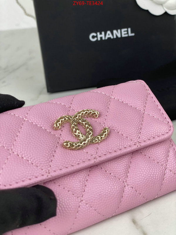 Chanel Bags(4A)-Wallet-,ID: TE3424,$: 69USD