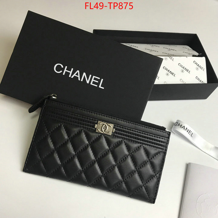 Chanel Bags(4A)-Wallet-,ID: TP875,$: 49USD