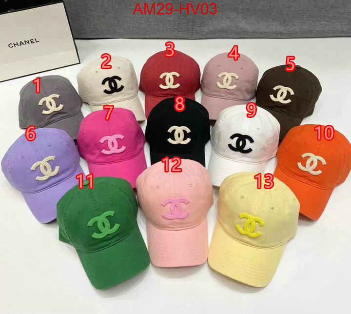 Cap (Hat)-Chanel,buy first copy replica , ID: HV03,$: 29USD