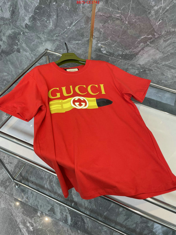 Clothing-Gucci,wholesale 2023 replica , ID: CE3743,$:75USD