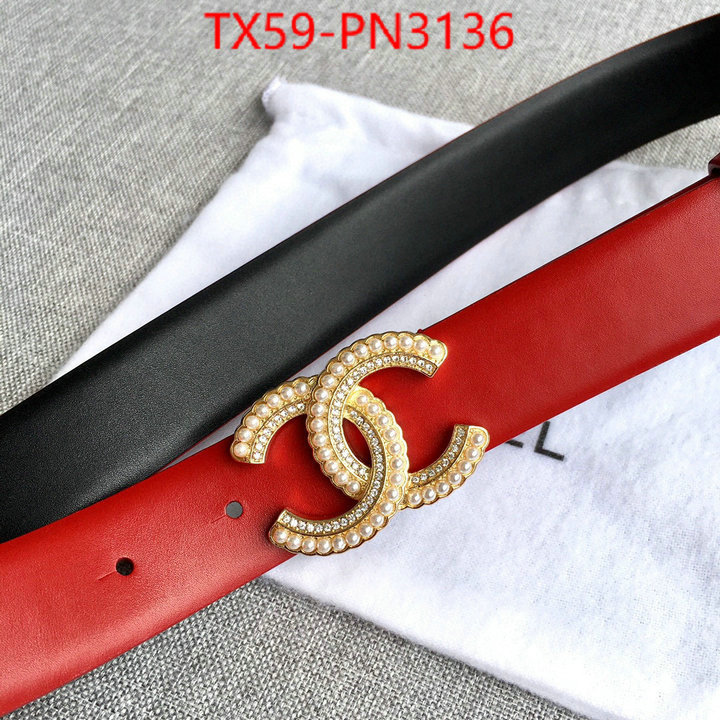 Belts-Chanel,the best affordable , ID: PN3136,$: 59USD