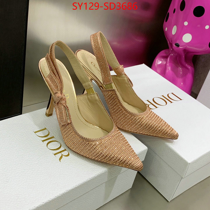 Women Shoes-Dior,buy 2023 replica , ID: SD3686,$: 129USD