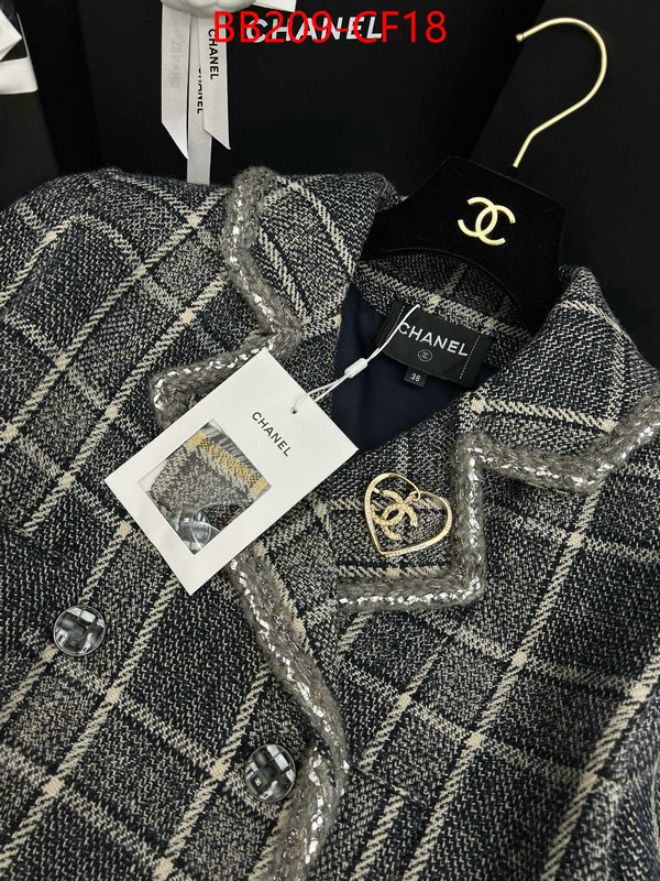 Clothing-Chanel,top quality designer replica , ID: CF18,$: 209USD