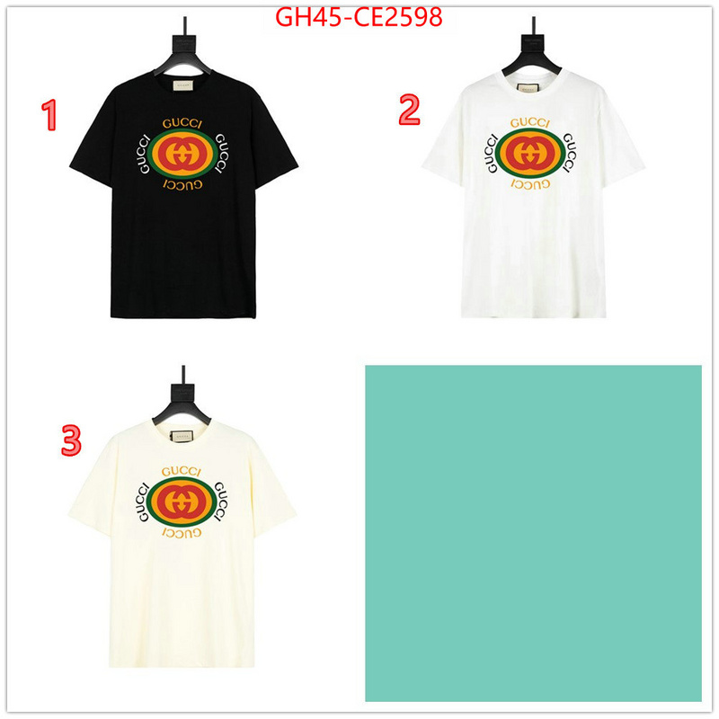 Clothing-Gucci,replica shop , ID: CE2598,$: 45USD