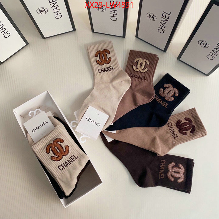 Sock-Chanel,from china , ID: LW4891,$: 29USD