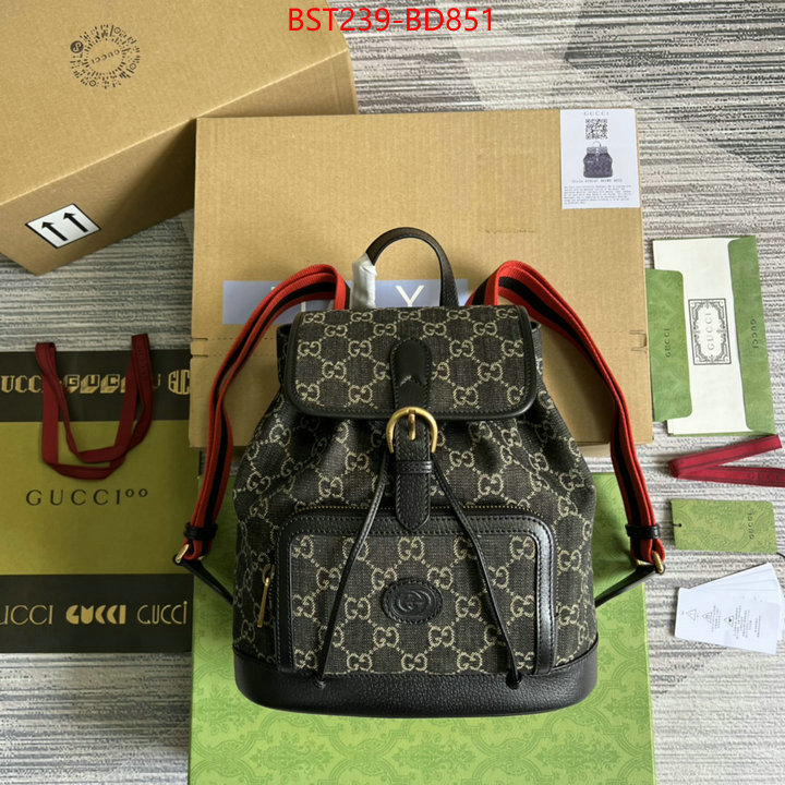 Gucci Bags(TOP)-Backpack-,top quality replica ,ID: BD851,$: 239USD