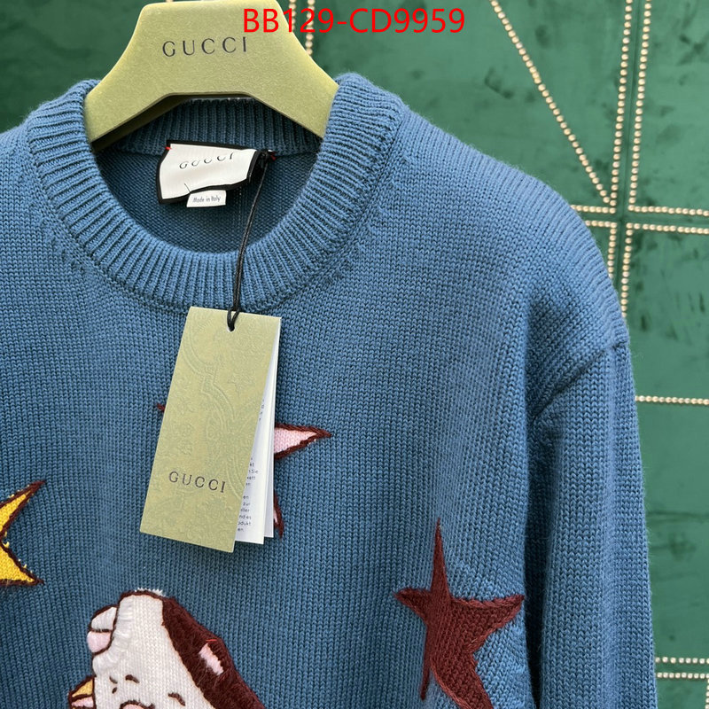 Clothing-Gucci,sellers online , ID: CD9959,$: 129USD
