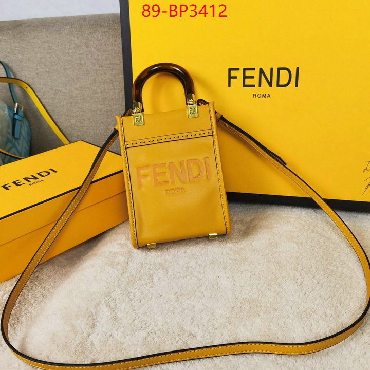Fendi Bags(4A)-Sunshine-,high ,ID: BP3412,$: 89USD