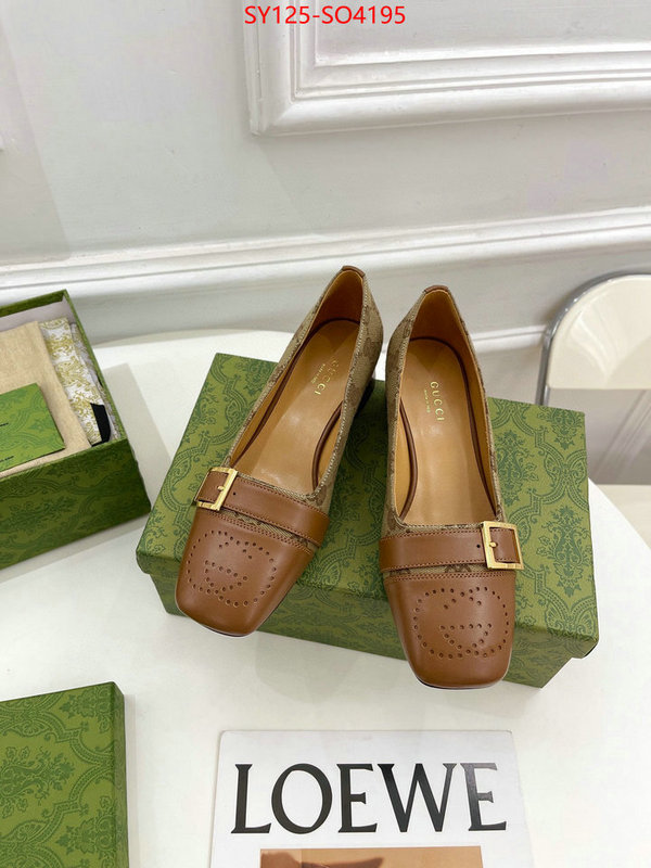 Women Shoes-Gucci,high quality 1:1 replica , ID: SO4195,$: 125USD