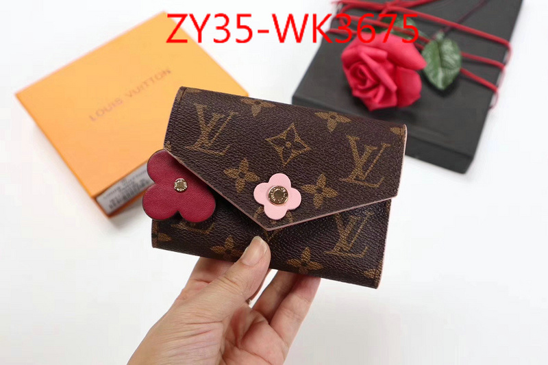 LV Bags(4A)-Wallet,ID: WK3675,$:35USD