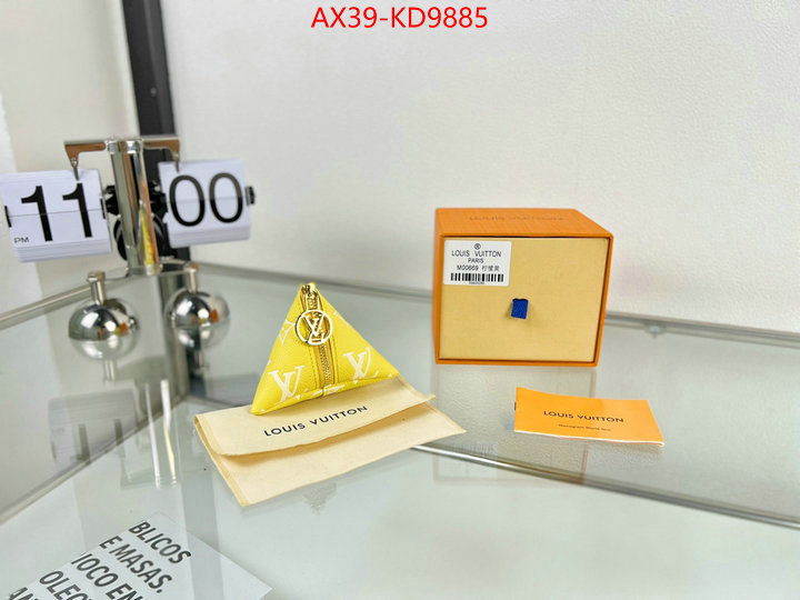 Key pendant-LV,luxury fake ,ID: KD9885,$: 39USD