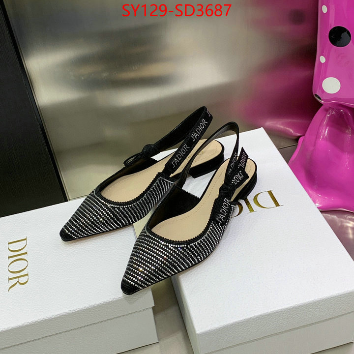 Women Shoes-Dior,what is top quality replica , ID: SD3687,$: 129USD