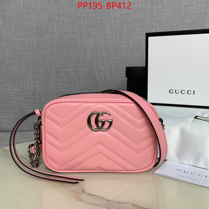 Gucci Bags(TOP)-Marmont,ID: BP412,$:195USD