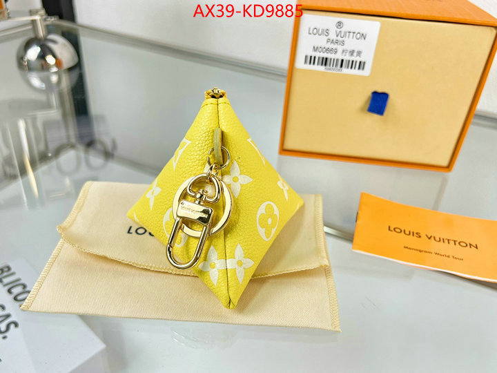 Key pendant-LV,luxury fake ,ID: KD9885,$: 39USD