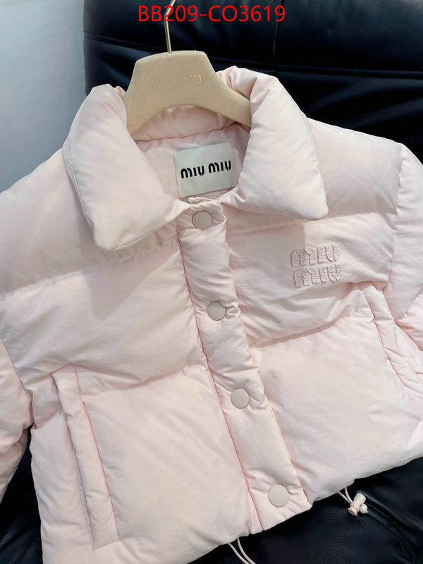 Down jacket Women-Miu Miu,2023 aaaaa replica customize , ID: CO3619,$: 209USD