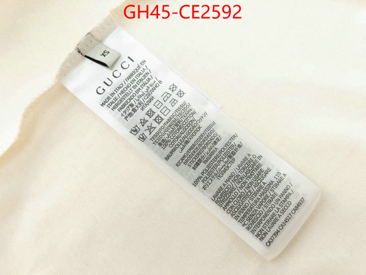 Clothing-Gucci,best designer replica , ID: CE2592,$: 45USD