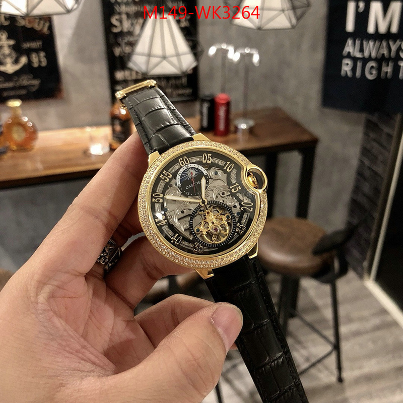 Watch(4A)-Cartier,aaaaa customize , ID: WK3264,$:149USD