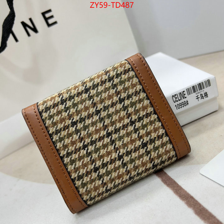 CELINE Bags(4A)-Wallet,outlet 1:1 replica ,ID: TD487,$: 59USD