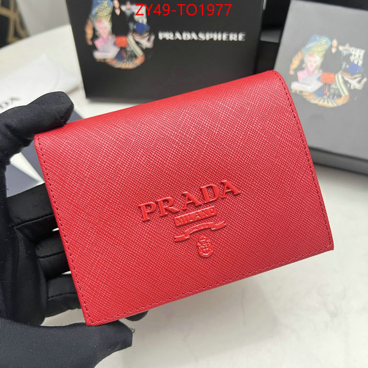 Prada Bags(4A)-Wallet,where quality designer replica ,ID: TO1977,$: 49USD