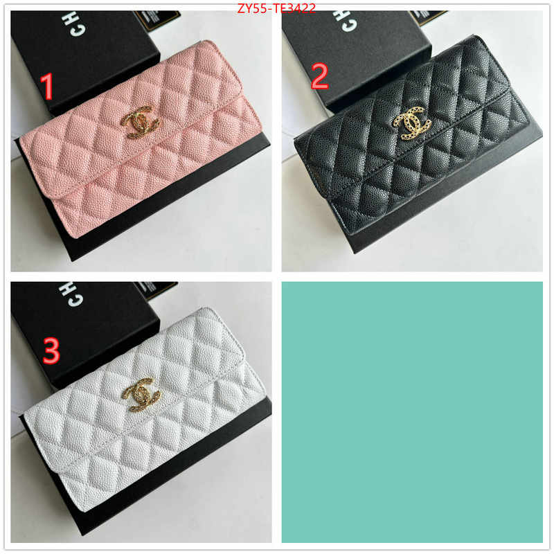 Chanel Bags(4A)-Wallet-,ID: TE3422,$: 55USD
