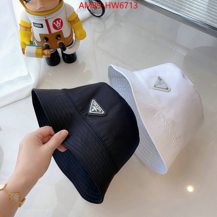 Cap (Hat)-Prada,7 star replica , ID: HW6713,$: 29USD