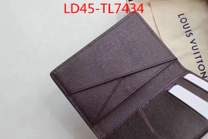 LV Bags(TOP)-Wallet,ID: TL7434,$: 45USD