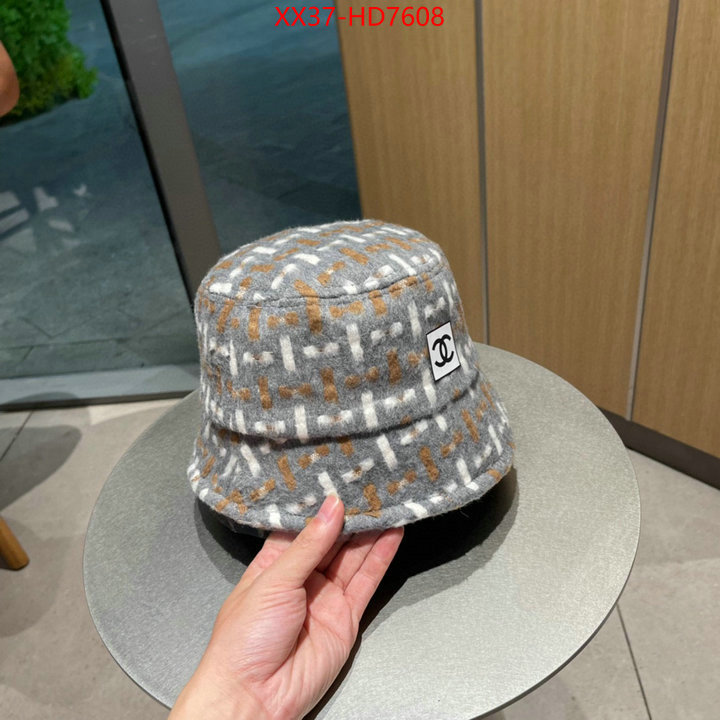 Cap (Hat)-Chanel,high quality designer , ID: HD7608,$: 37USD