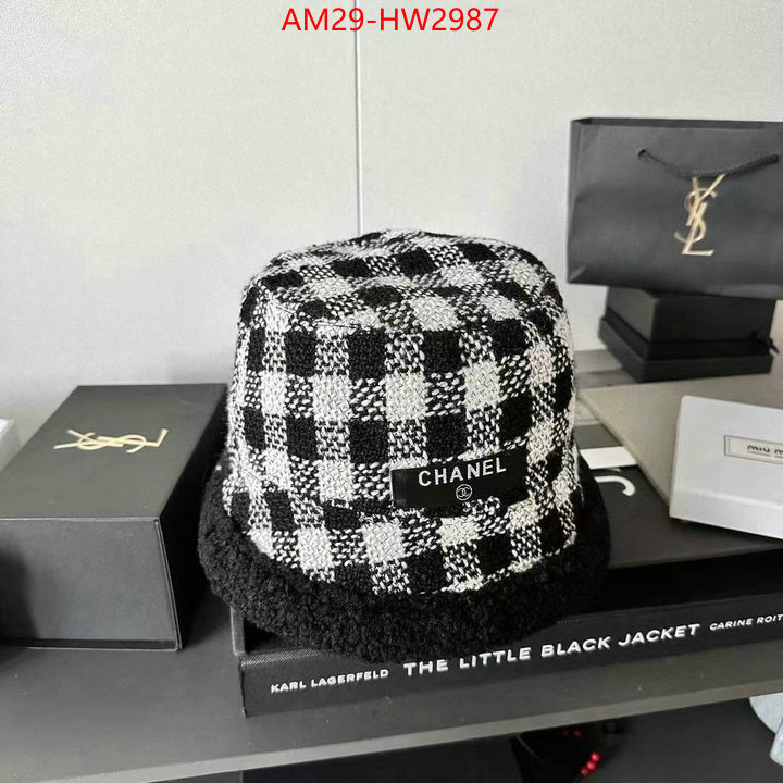Cap (Hat)-Chanel,aaaaa class replica , ID: HW2987,$: 29USD