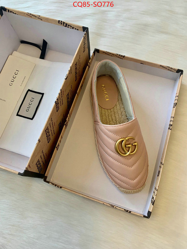 Women Shoes-Gucci,best quality replica , ID: SO776,$: 85USD