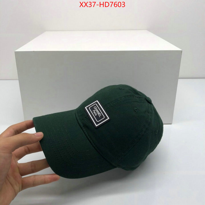 Cap (Hat)-Chanel,brand designer replica , ID: HD7603,$: 37USD