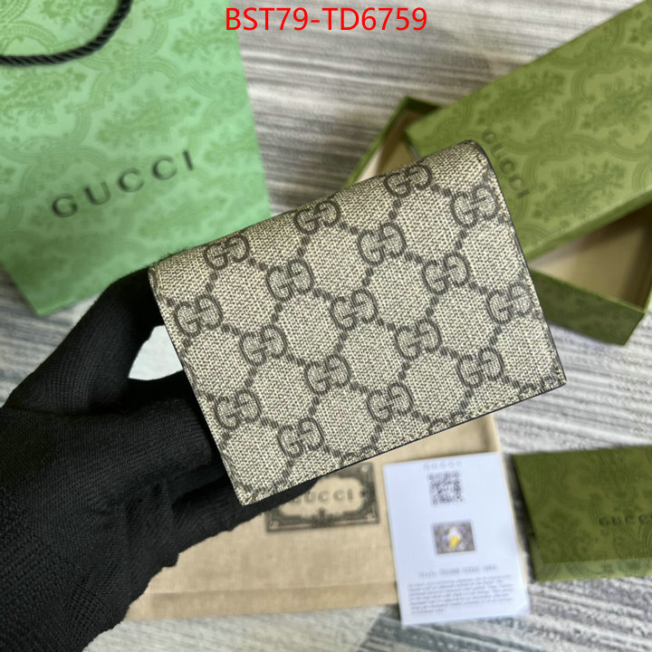 Gucci Bags(TOP)-Wallet-,ID: TD6759,$: 79USD