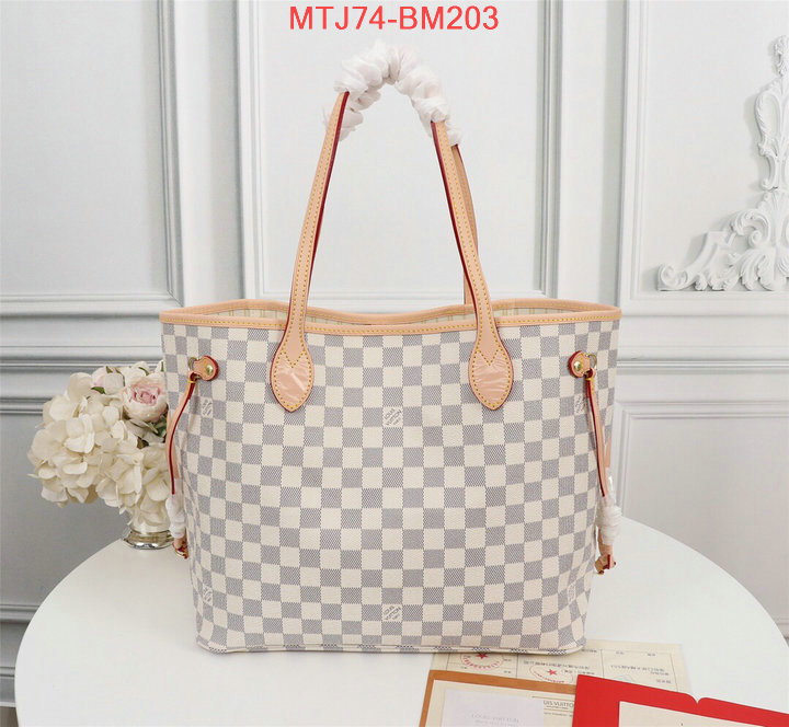 LV Bags(4A)-Neverfull-,the quality replica ,ID: BM203,$:74USD