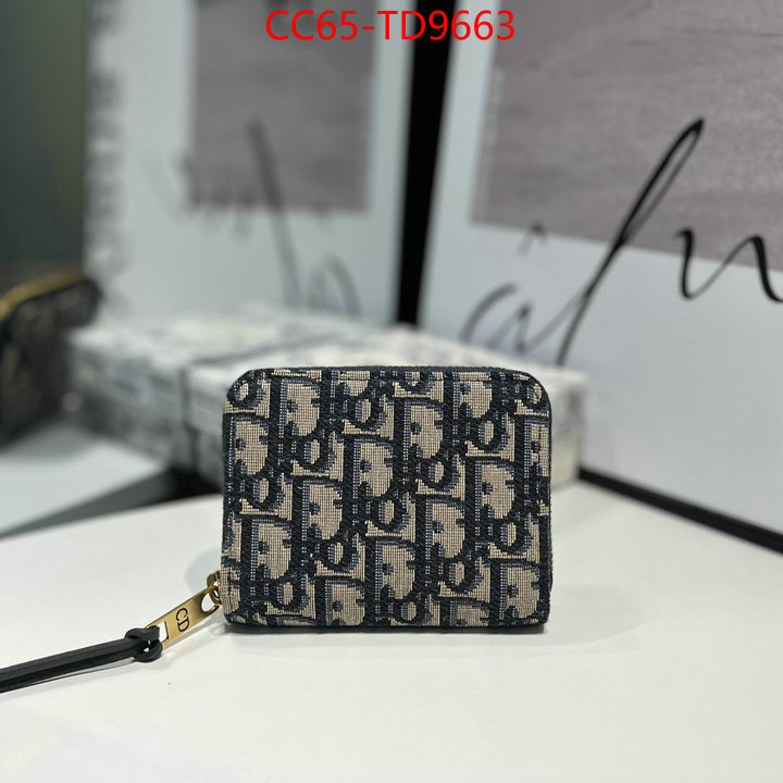 Dior Bags(TOP)-Wallet-,ID: TD9663,$: 65USD