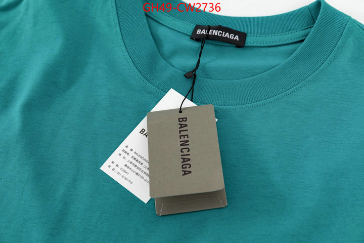 Clothing-Balenciaga,luxury fake , ID: CW2736,$: 49USD