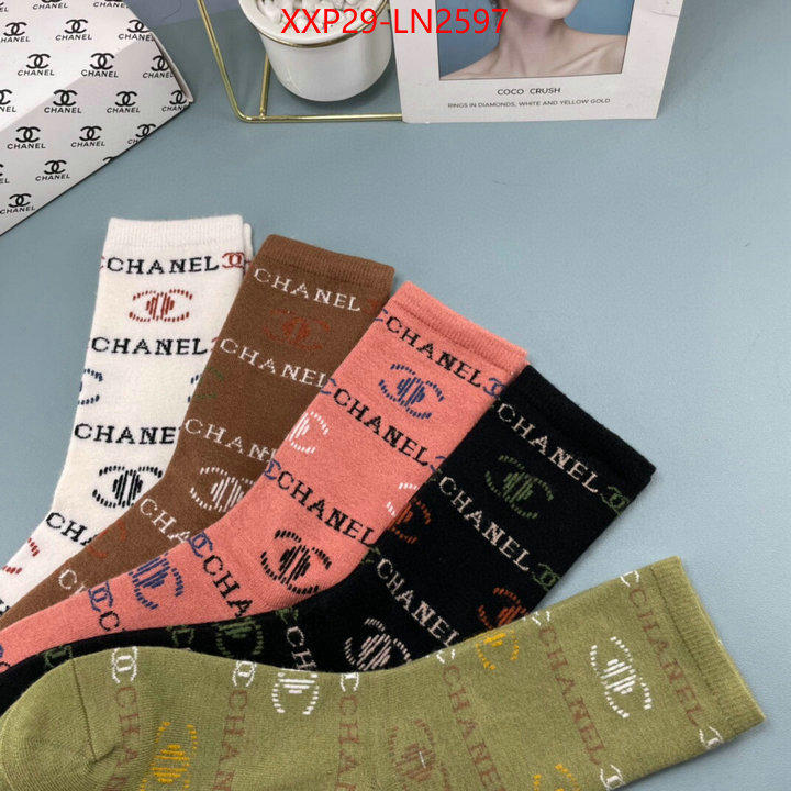 Sock-Chanel,buy first copy replica , ID: LN2597,$: 29USD