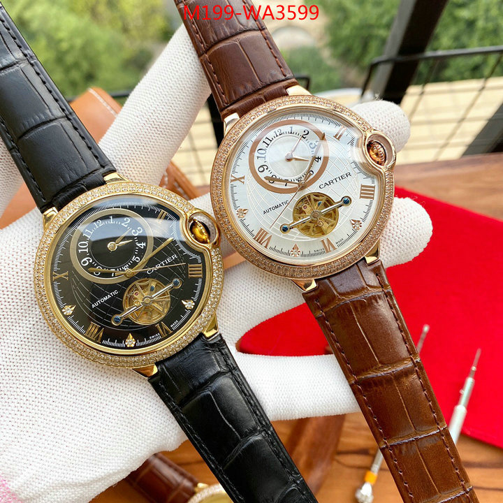 Watch(4A)-Cartier,brand designer replica ,ID: WA3599,$: 199USD