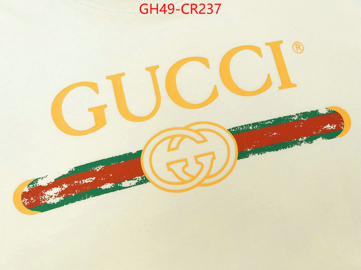 Clothing-Gucci,replica 2023 perfect luxury , ID: CR237,$: 49USD