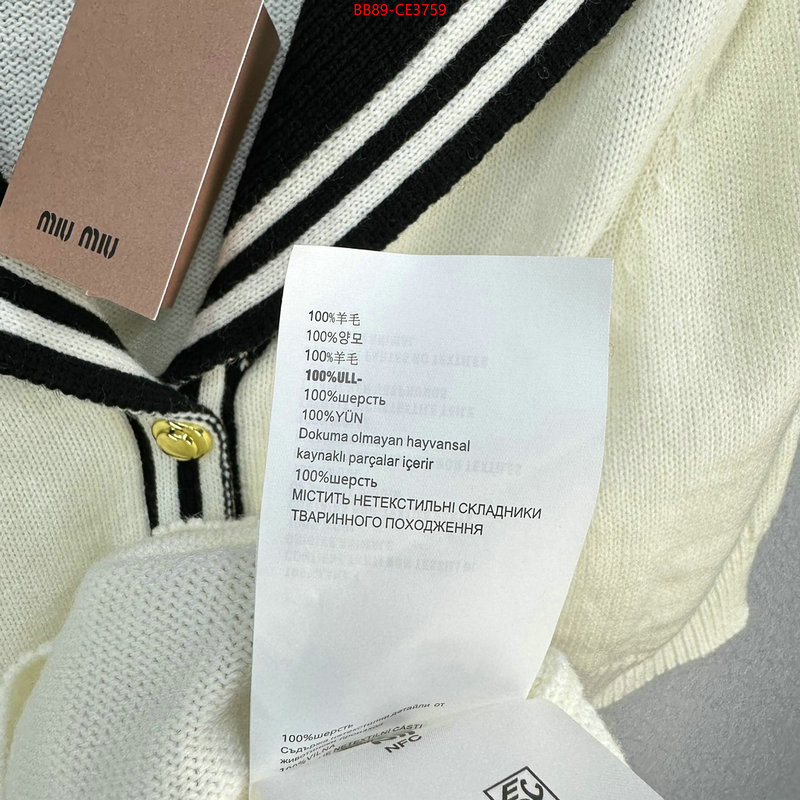 Clothing-MIU MIU,best website for replica , ID: CE3759,$:89USD