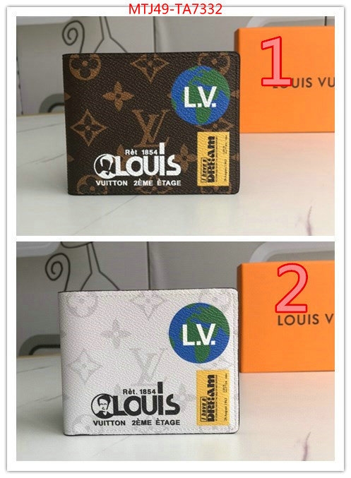 LV Bags(4A)-Wallet,ID: TA7332,$: 49USD