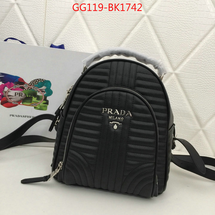 Prada Bags(4A)-Backpack-,from china 2023 ,ID: BK1742,$:119USD