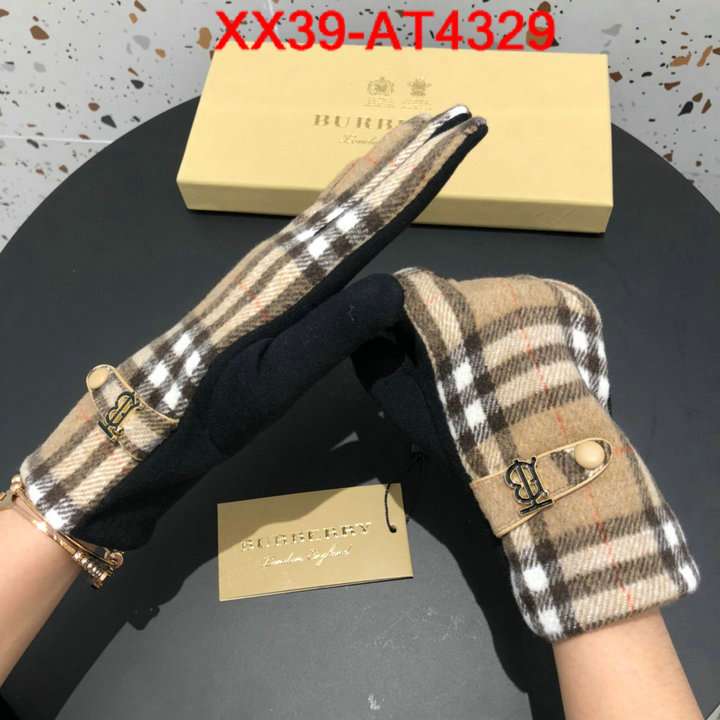 Gloves-Burberry,high quality perfect , ID: AT4329,$: 39USD