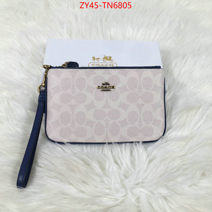 Coach Bags(4A)-Wallet,high quality aaaaa replica ,ID: TN6805,$: 45USD