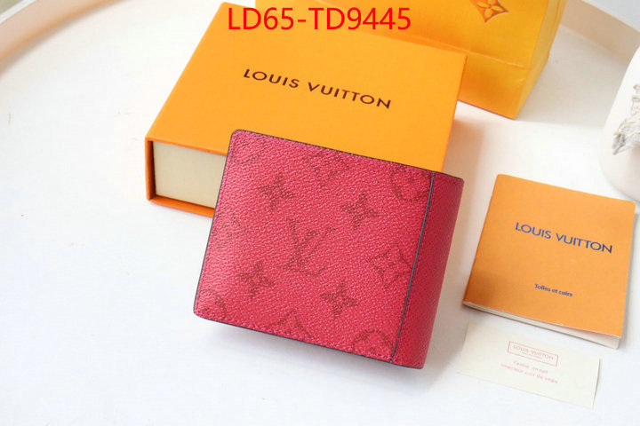 LV Bags(TOP)-Wallet,ID: TD9445,$: 65USD